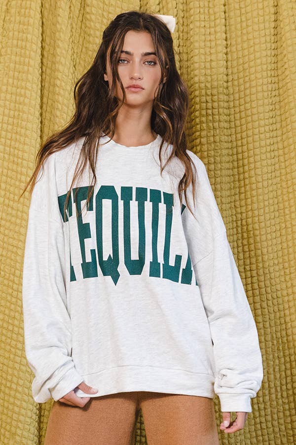 TEQUILA Graphic Sweatshirt Top