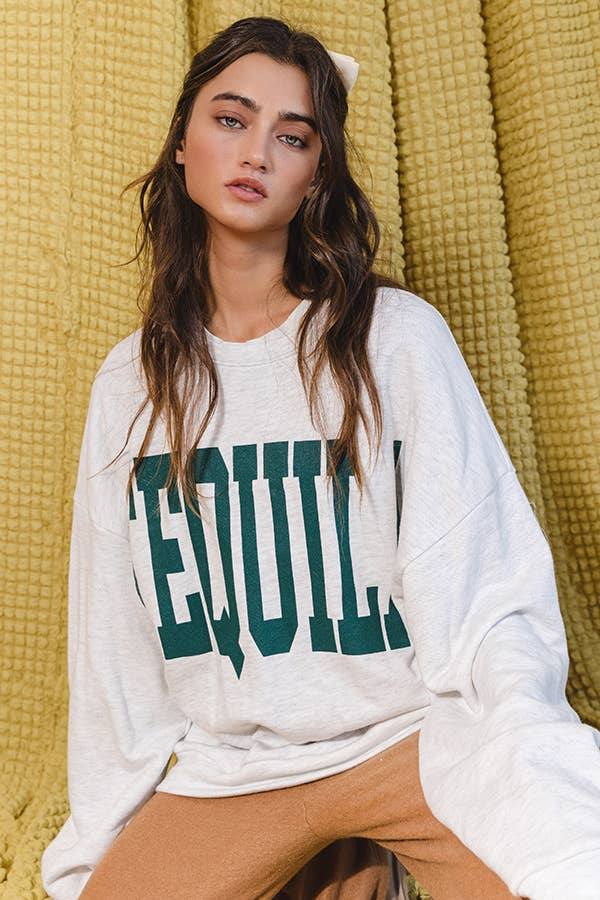 TEQUILA Graphic Sweatshirt Top