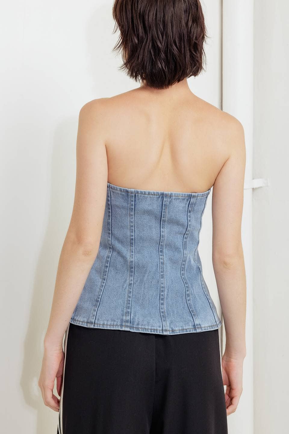 Indigo Washed Denim Top