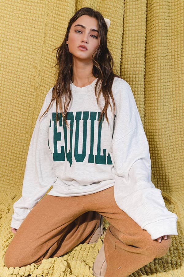 TEQUILA Graphic Sweatshirt Top