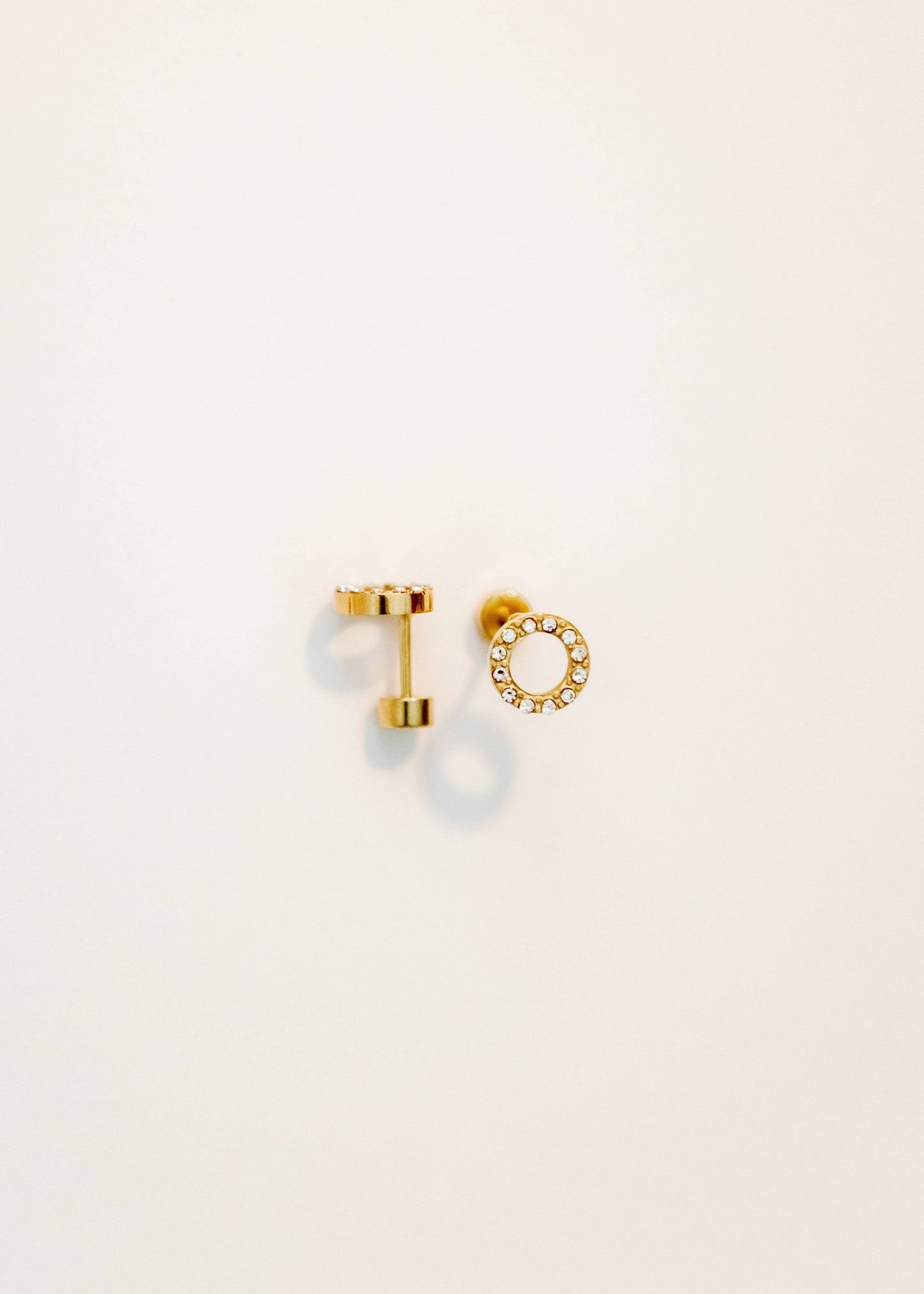 Screwback Stud Earrings - Lainey - Gold