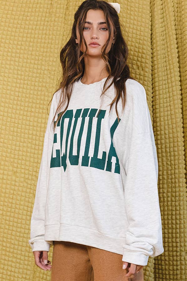TEQUILA Graphic Sweatshirt Top