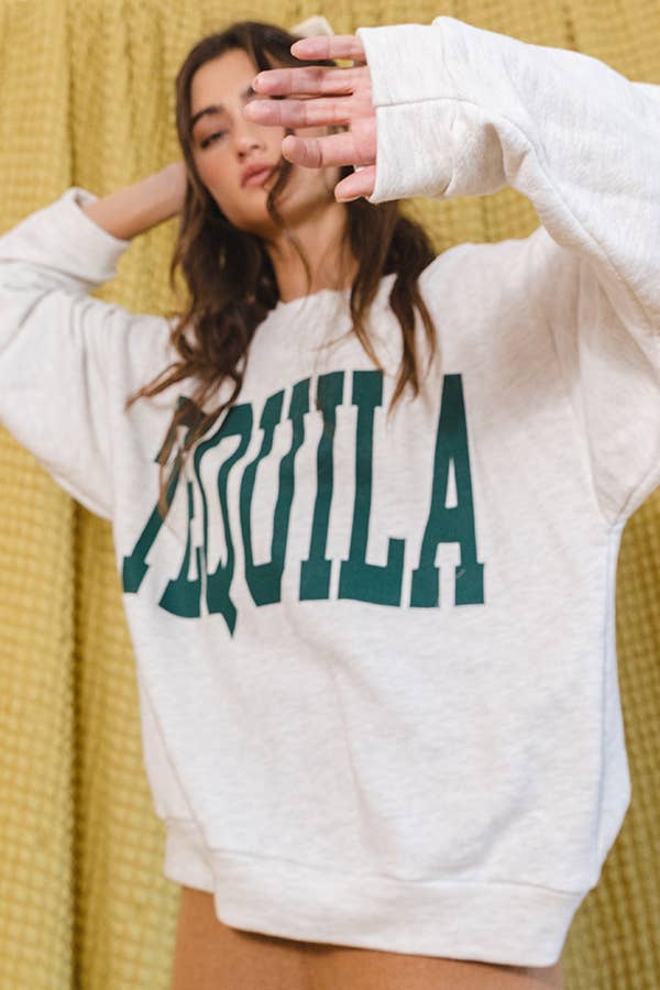 TEQUILA Graphic Sweatshirt Top