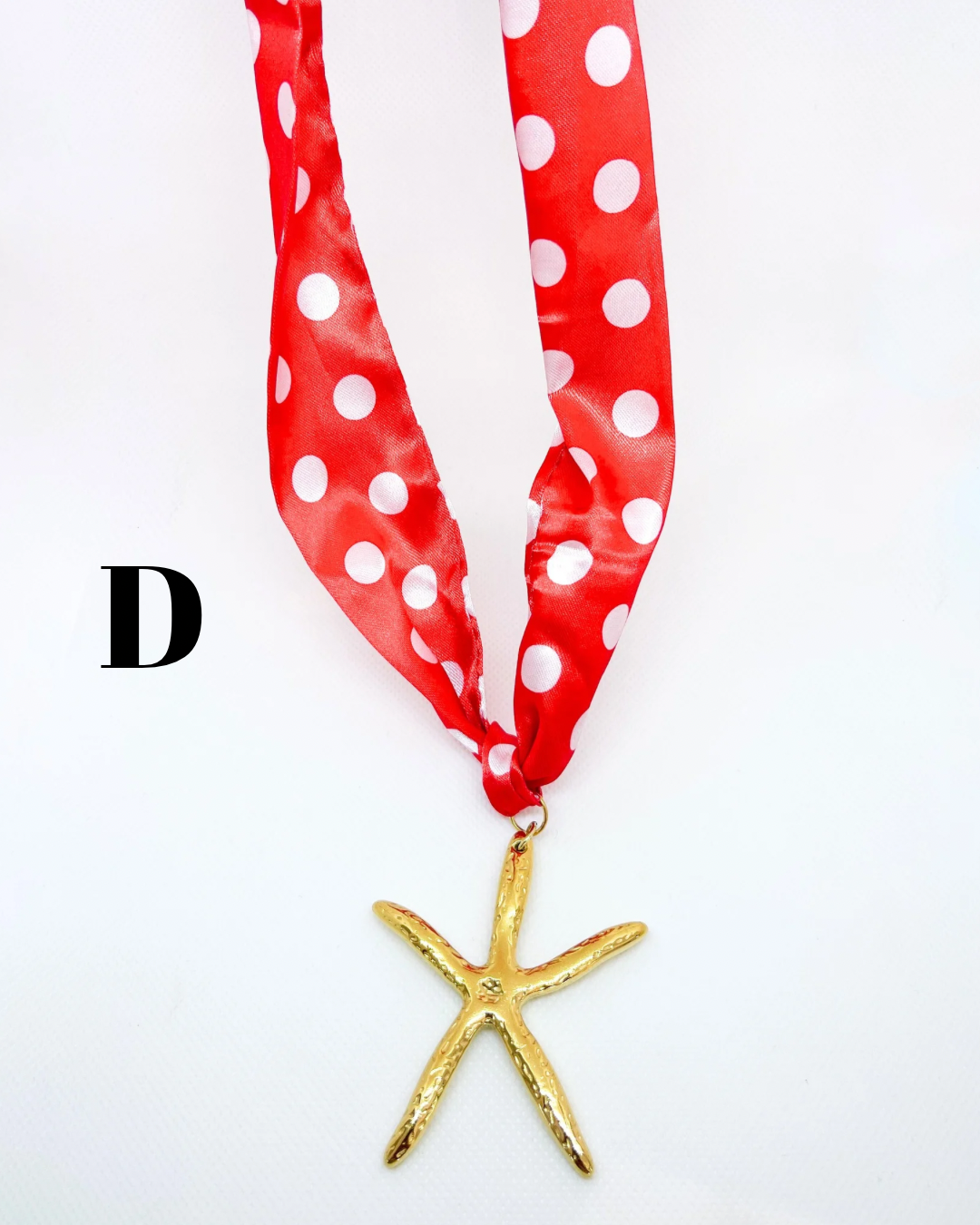 Chunky Starfish Scarf Bandana Necklace
