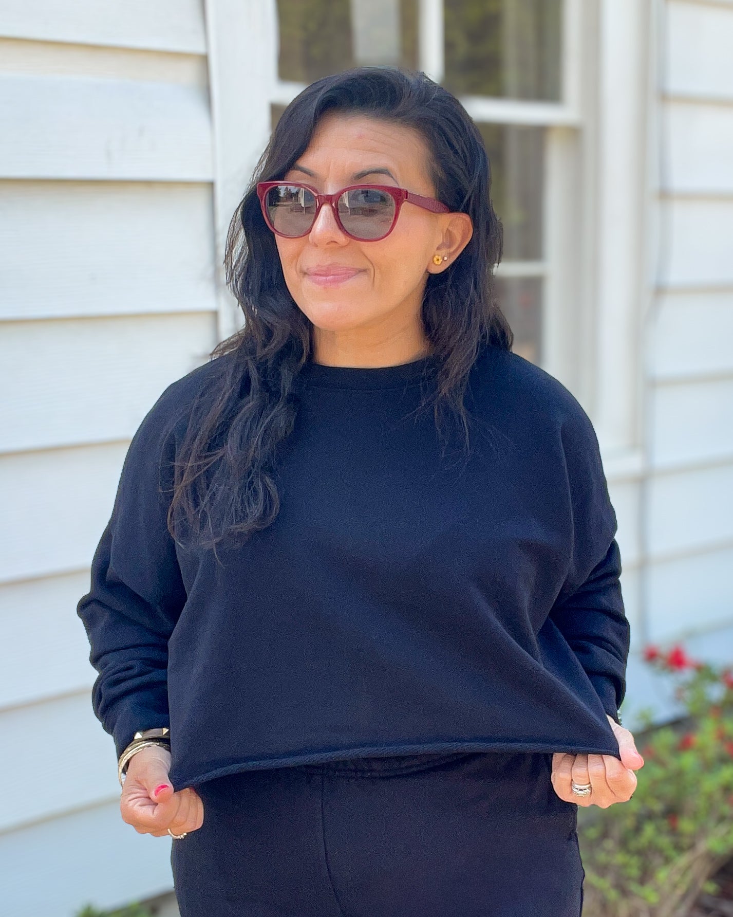 Cotton Loop Terry Soft Cropped Sweatshirt