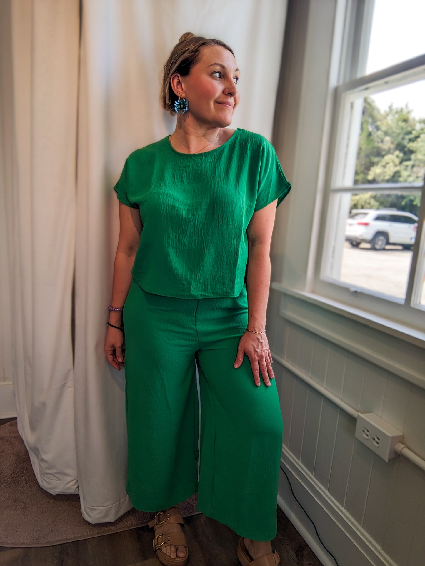 *Final Sale* Spritz Boxy Short Sleeve Top