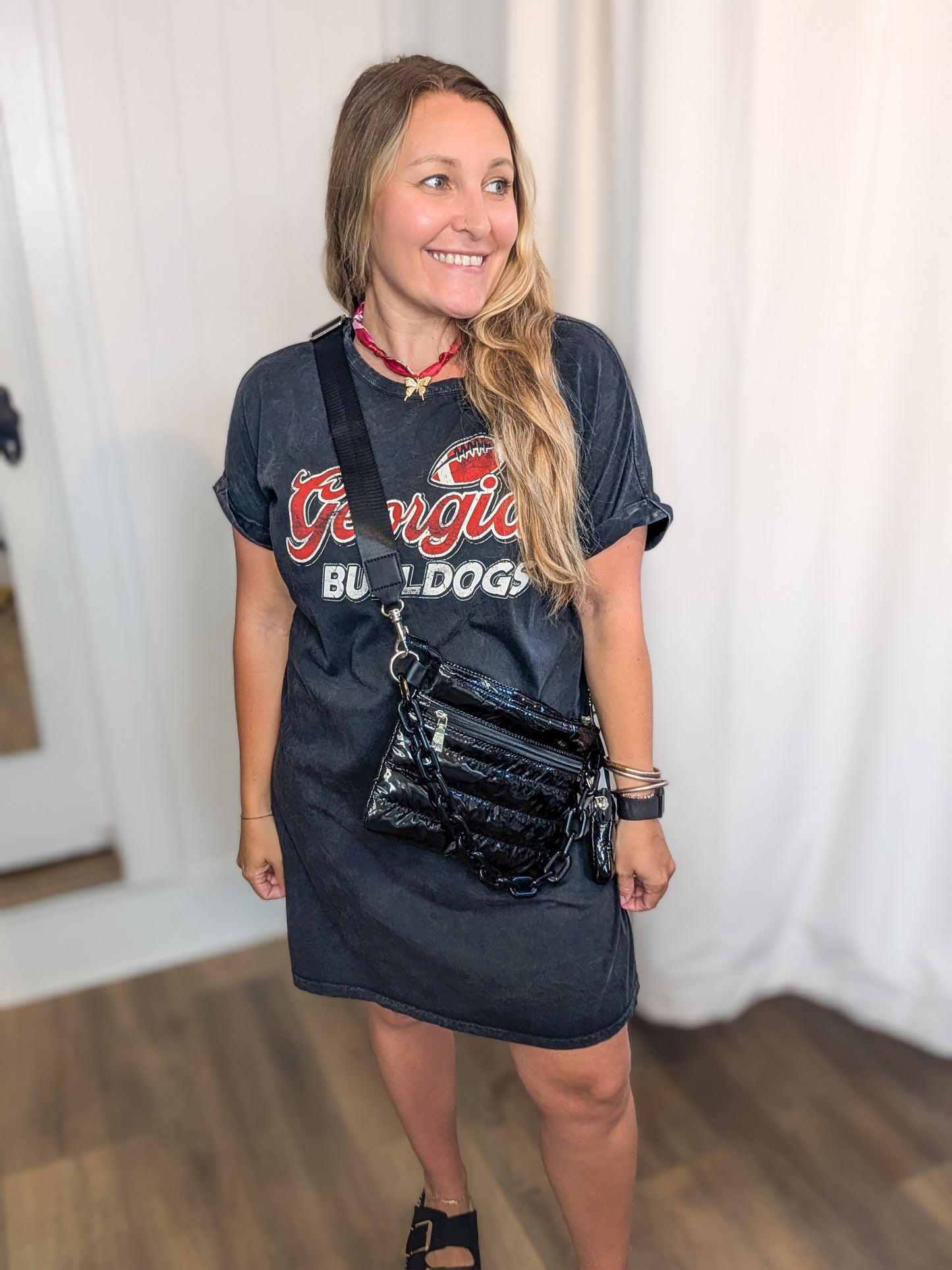 Georgia Bulldogs” Mineral Graphic T-Shirt Dress
