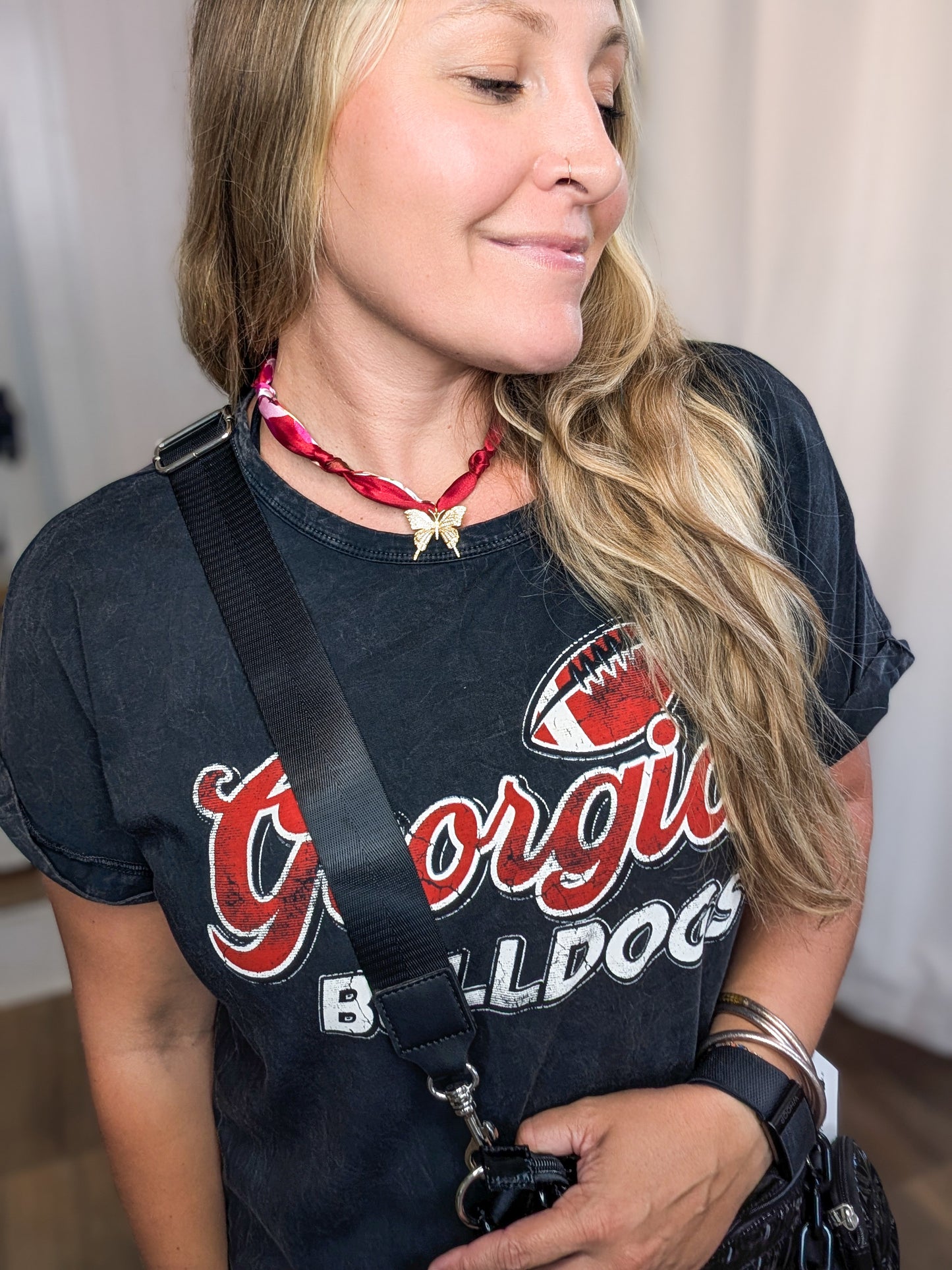 Georgia Bulldogs” Mineral Graphic T-Shirt Dress