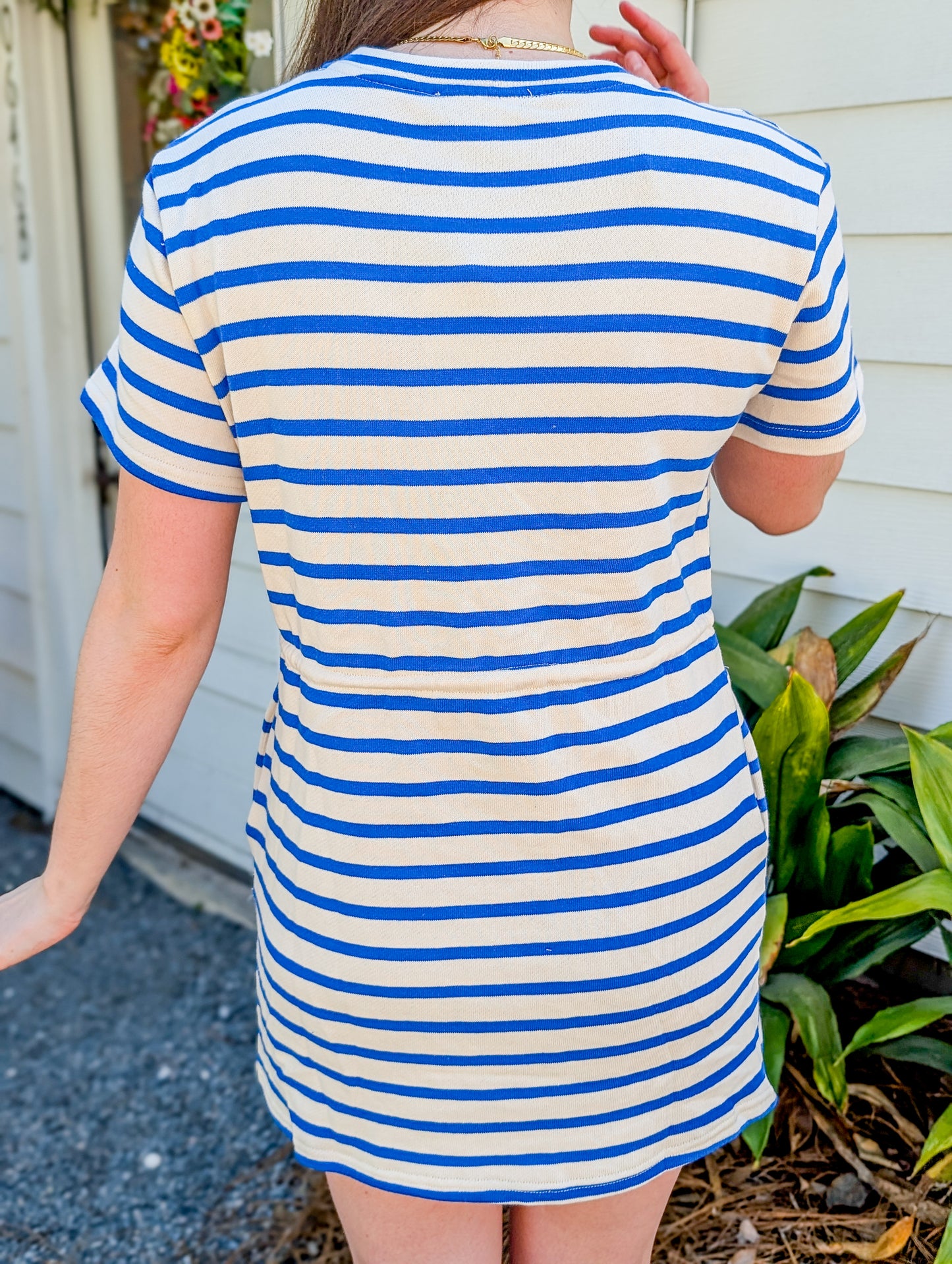 Sapphire Striped Dress