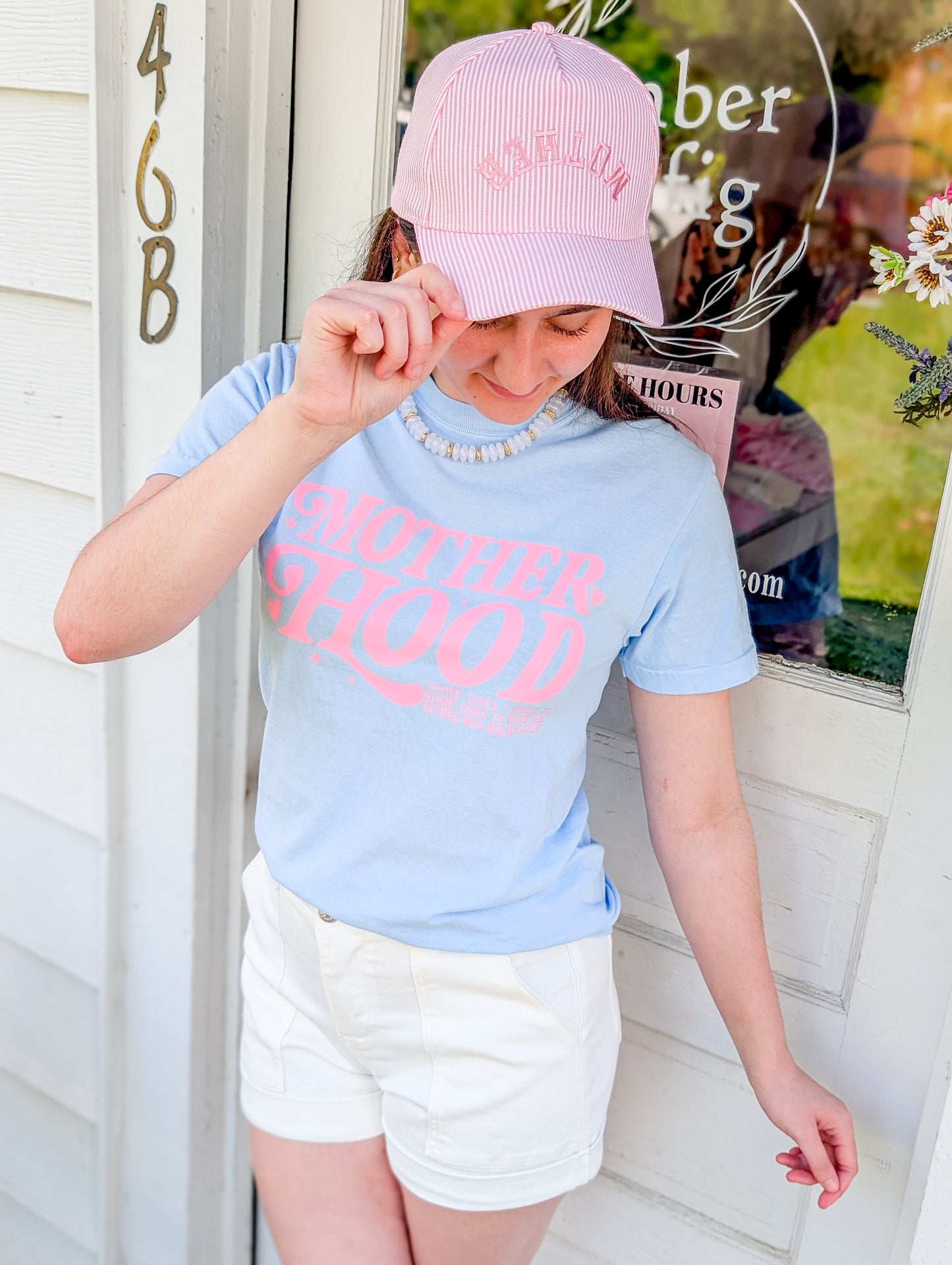 Motherhood Graphic Garment-Dyed Heavy Cotton T-Shirt