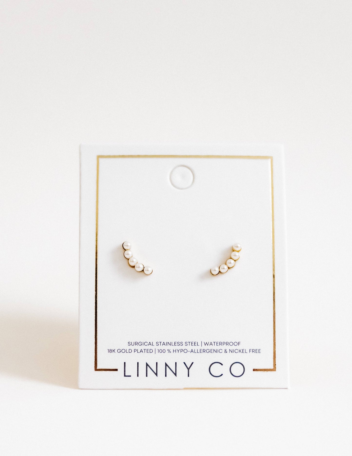 Screwback Stud Pearl Earrings