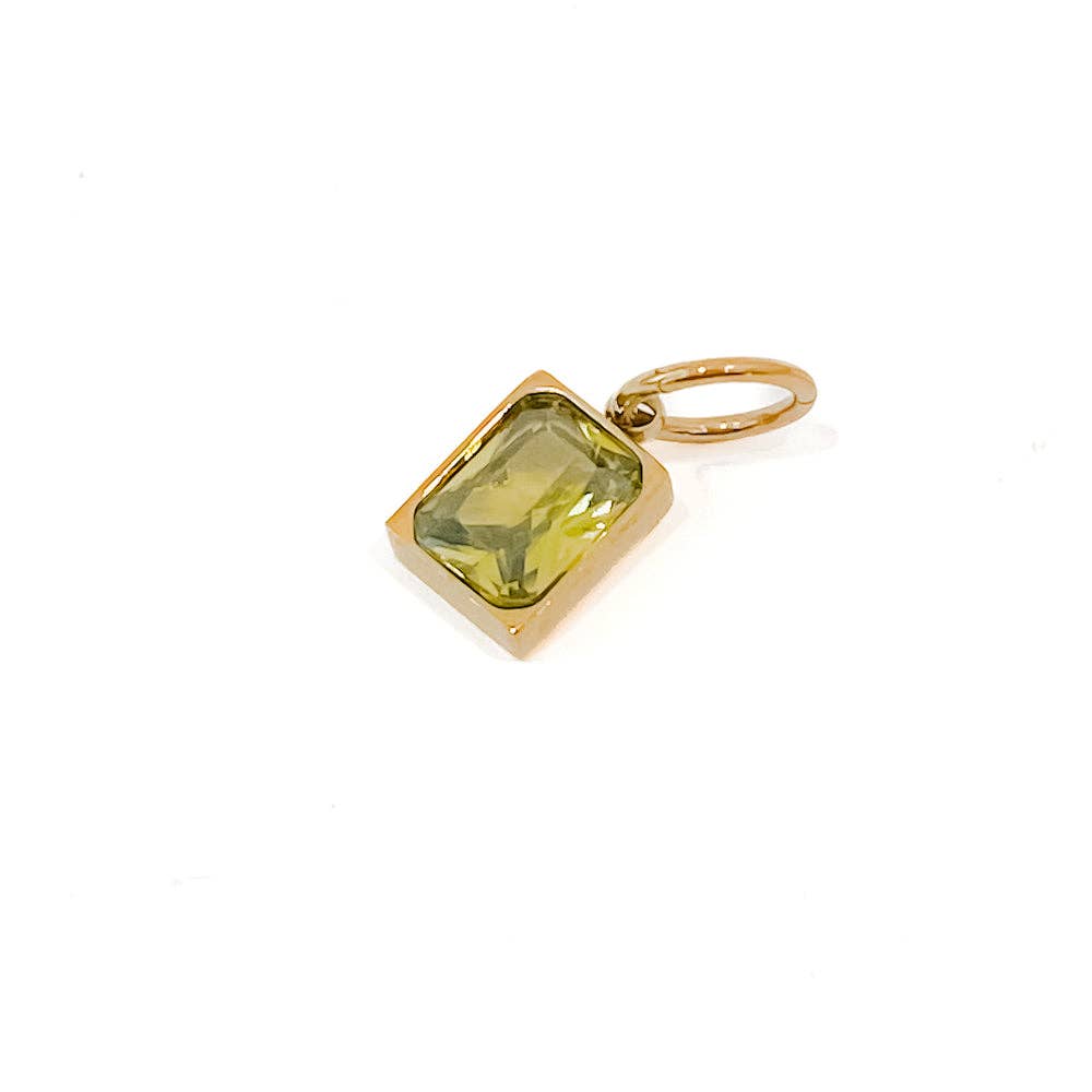 Birthstone Charm Bar Chanelle Charms - WATERPROOF