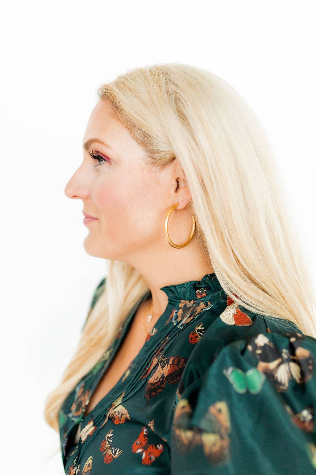 Large Chunky Gold Hoop Earrings