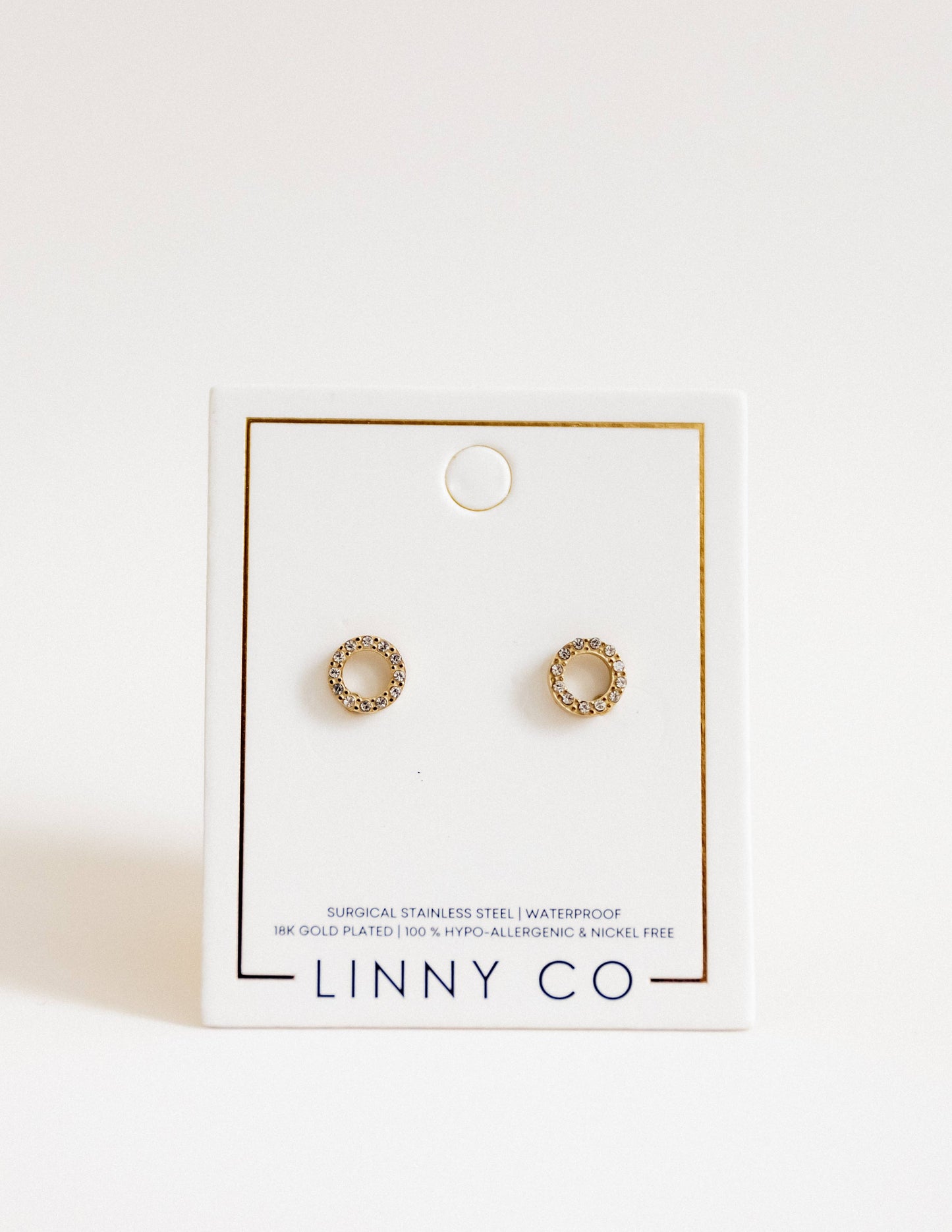 Screwback Stud Earrings - Lainey - Gold