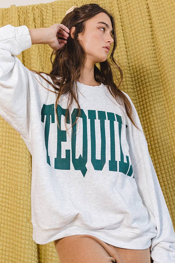 TEQUILA Graphic Sweatshirt Top
