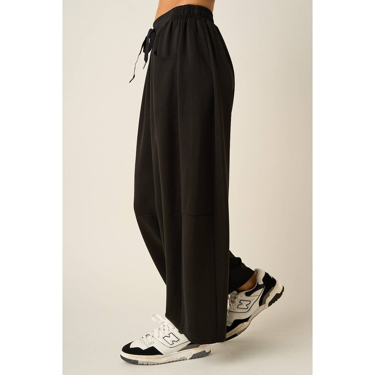 Cloud Knit Barrel Leg Pants
