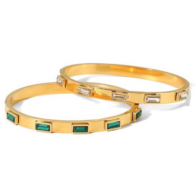 18K Waterproof Stainless Steel Bangles
