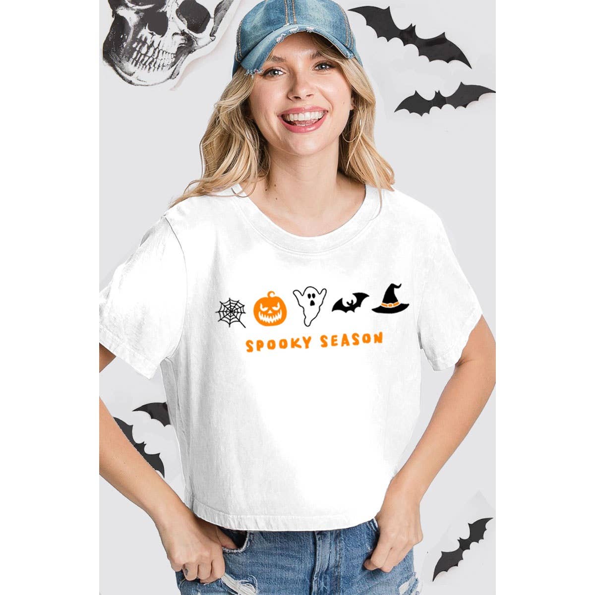 Spooky Season Mineral Crop Top