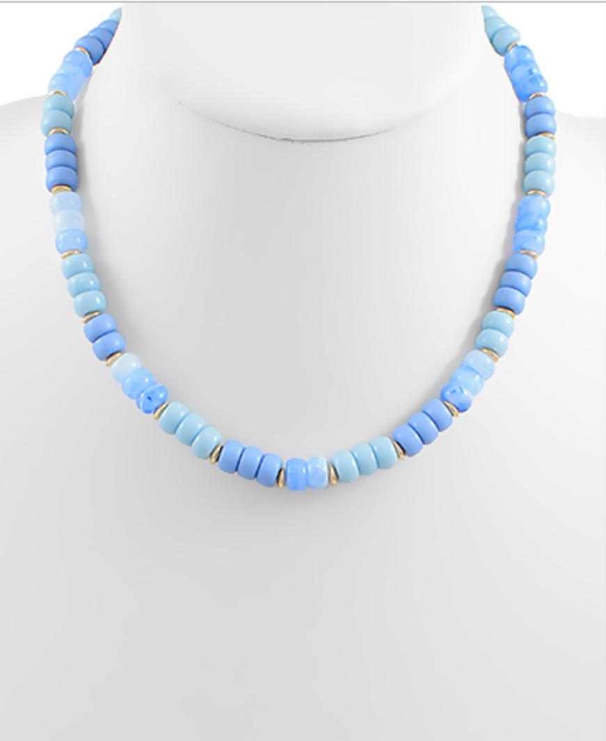 16" Lobster Clasp Small Beaded Necklace