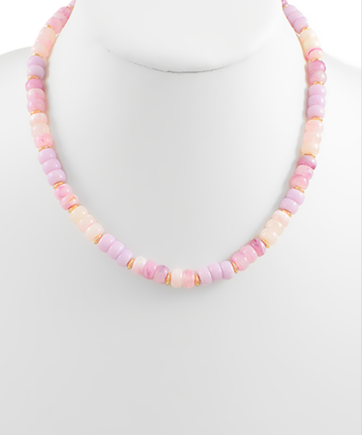 16" Lobster Clasp Small Beaded Necklace