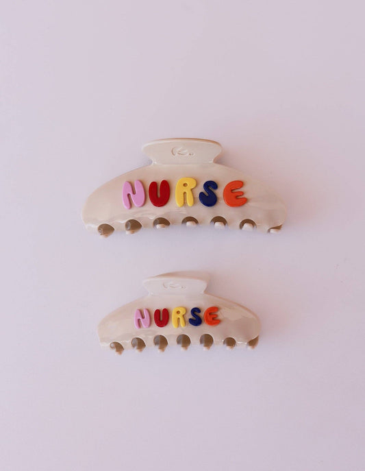 Nurse 3D Acetate Claw Clip