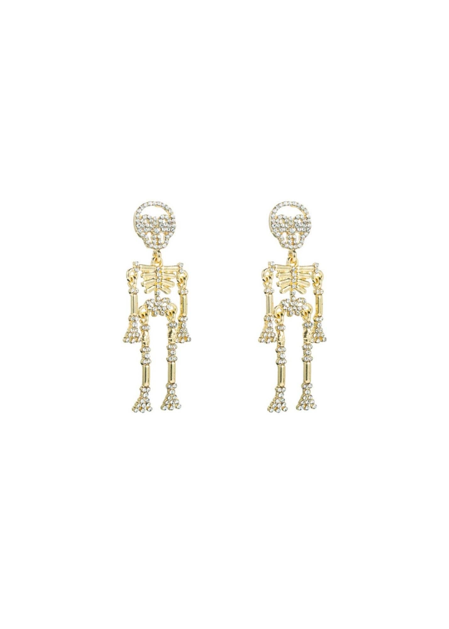 Mr. Bones Dangly Earrings