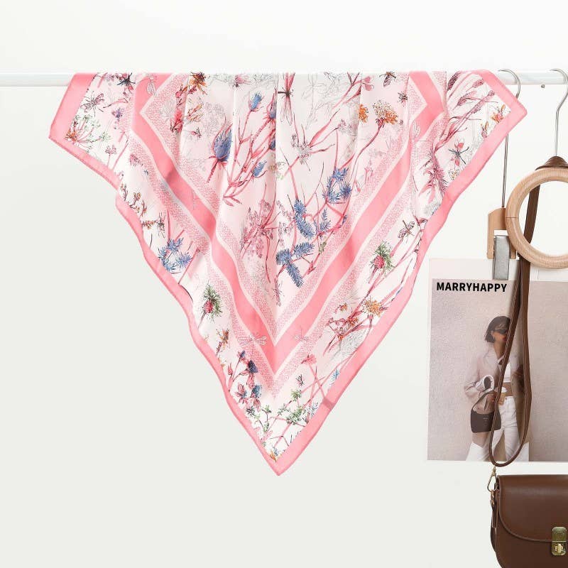 Large Print Silky Feel Bandana Scarf