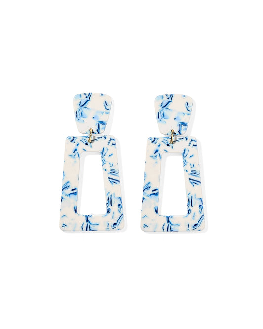 Kennedy - Blue China - Earrings