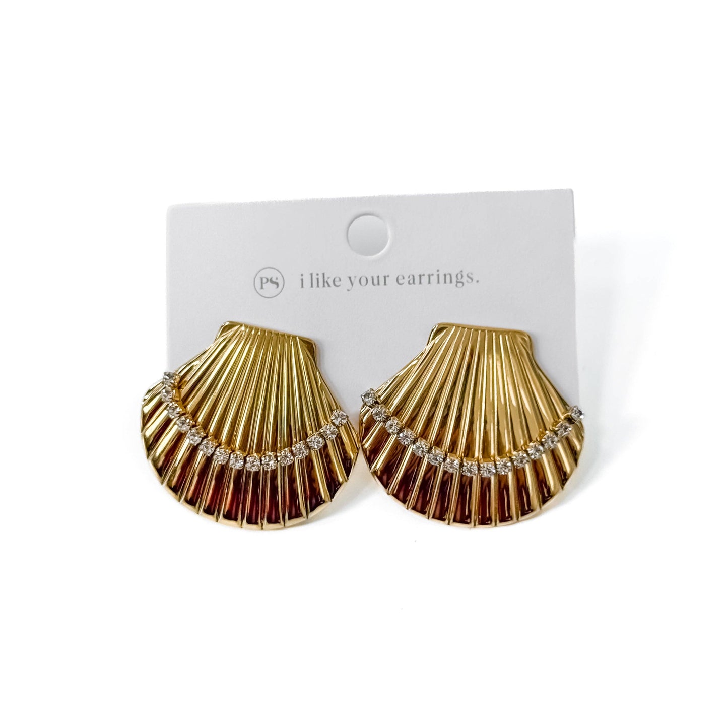 Sandy Shell Earrings - WATERPROOF