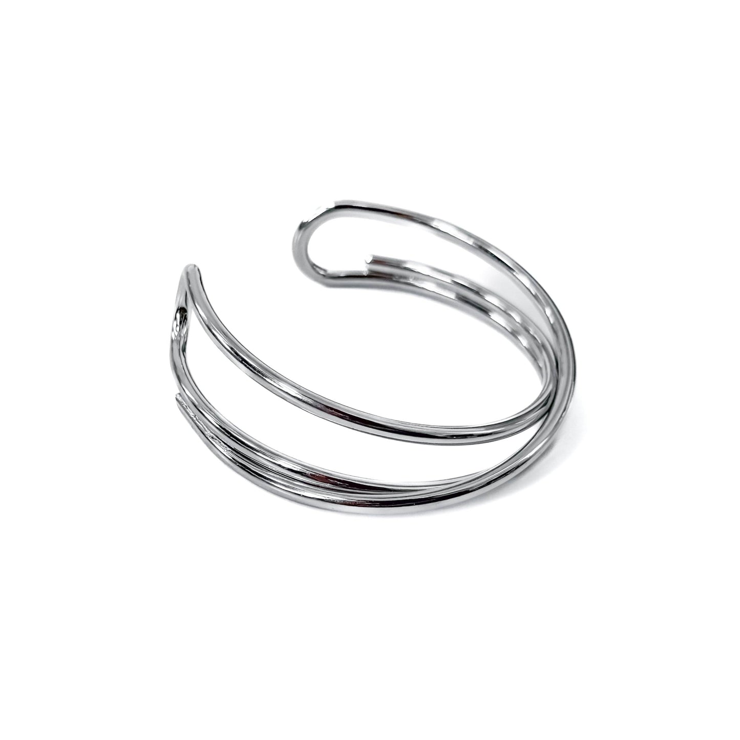 Cleo Crossover Cuff Bangle Bracelet - WATERPROOF