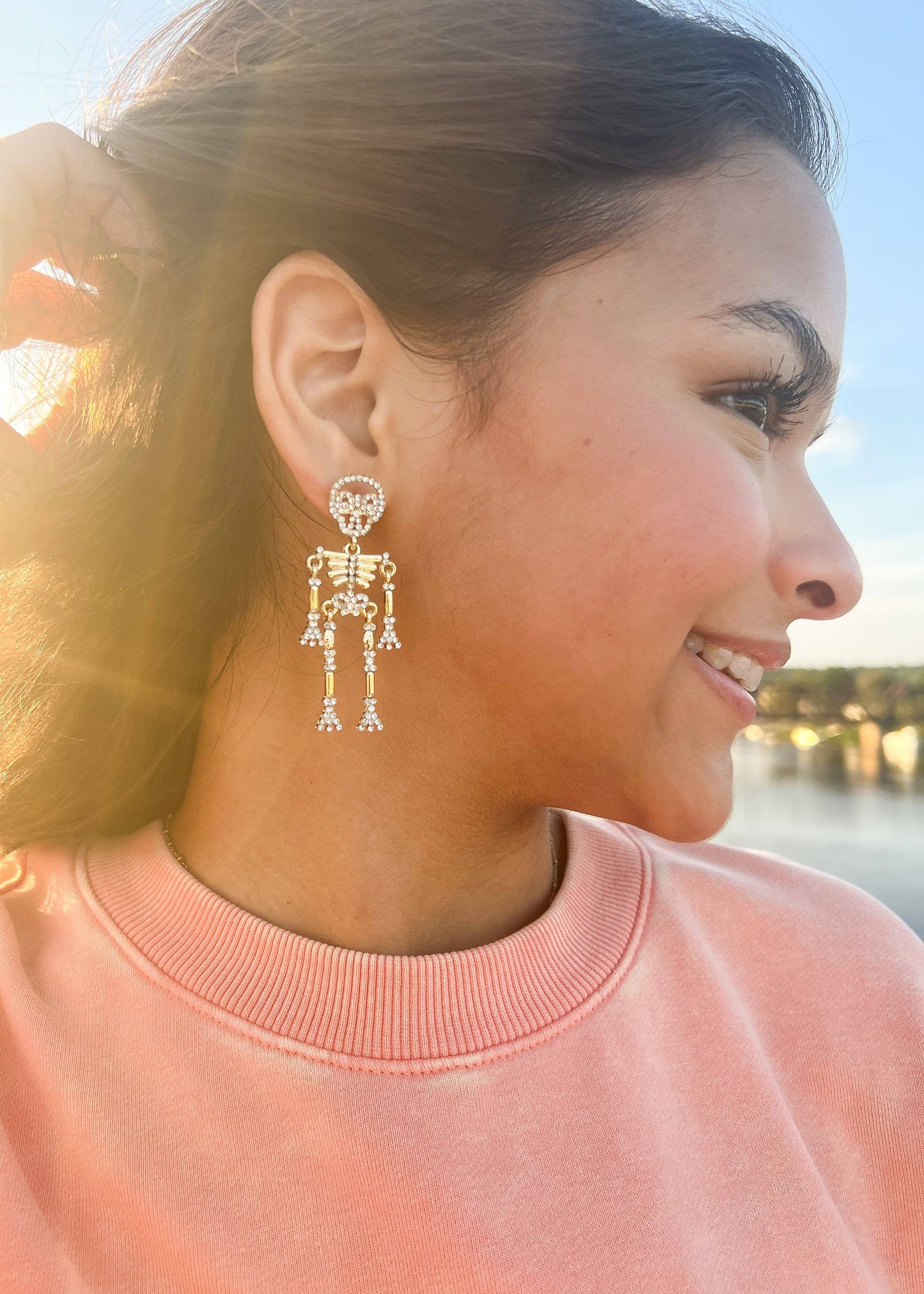 Mr. Bones Dangly Earrings