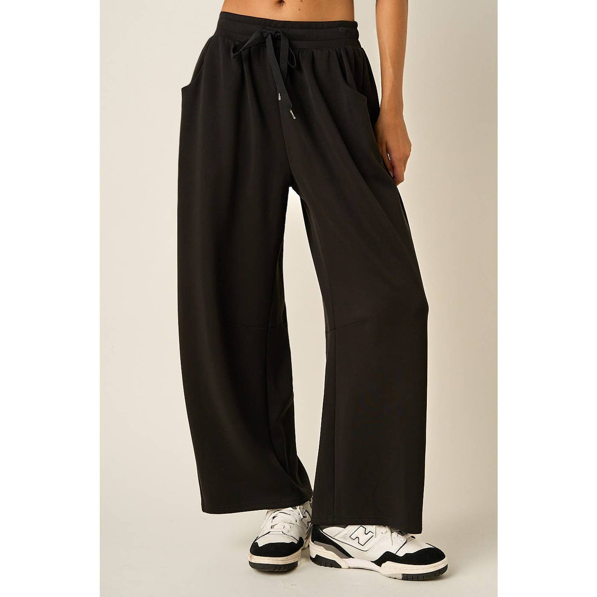 Cloud Knit Barrel Leg Pants