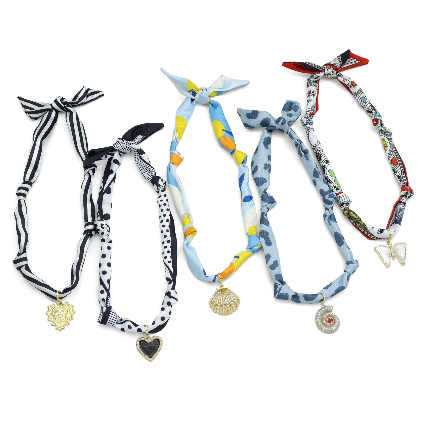 Mixed Detachable Center Pendant for Scarf & Charm Bar Necklace