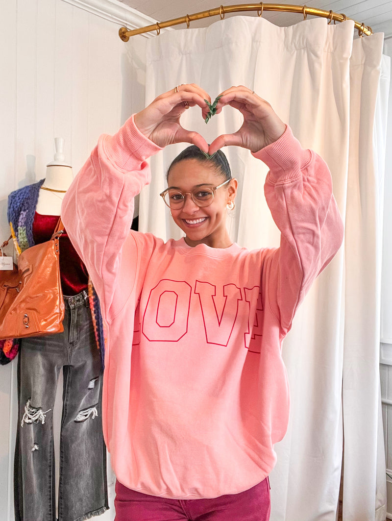 “Love” Graphic Sweatshirt