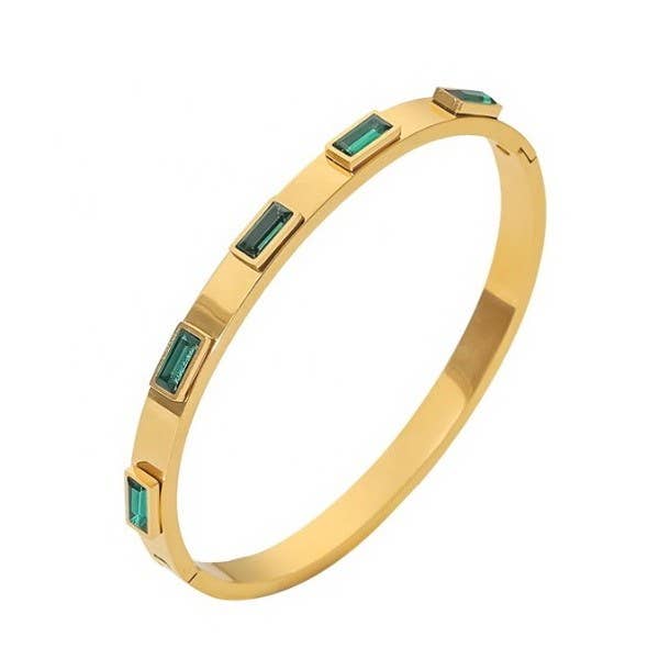 18K Waterproof Stainless Steel Bangles