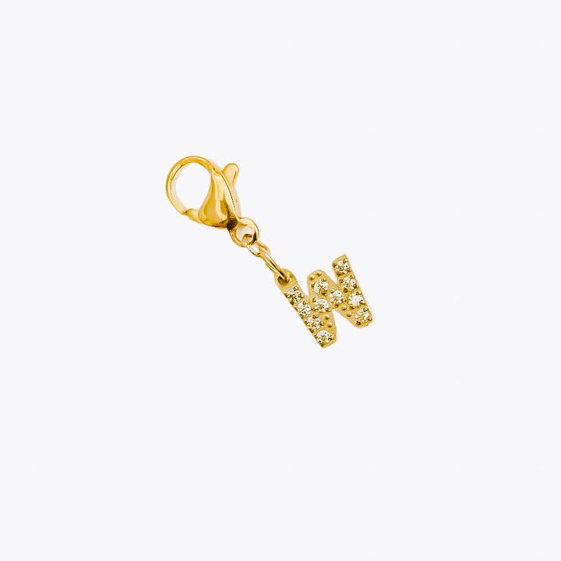 Initial Charm Bar Chanelle Charms  - WATERPROOF