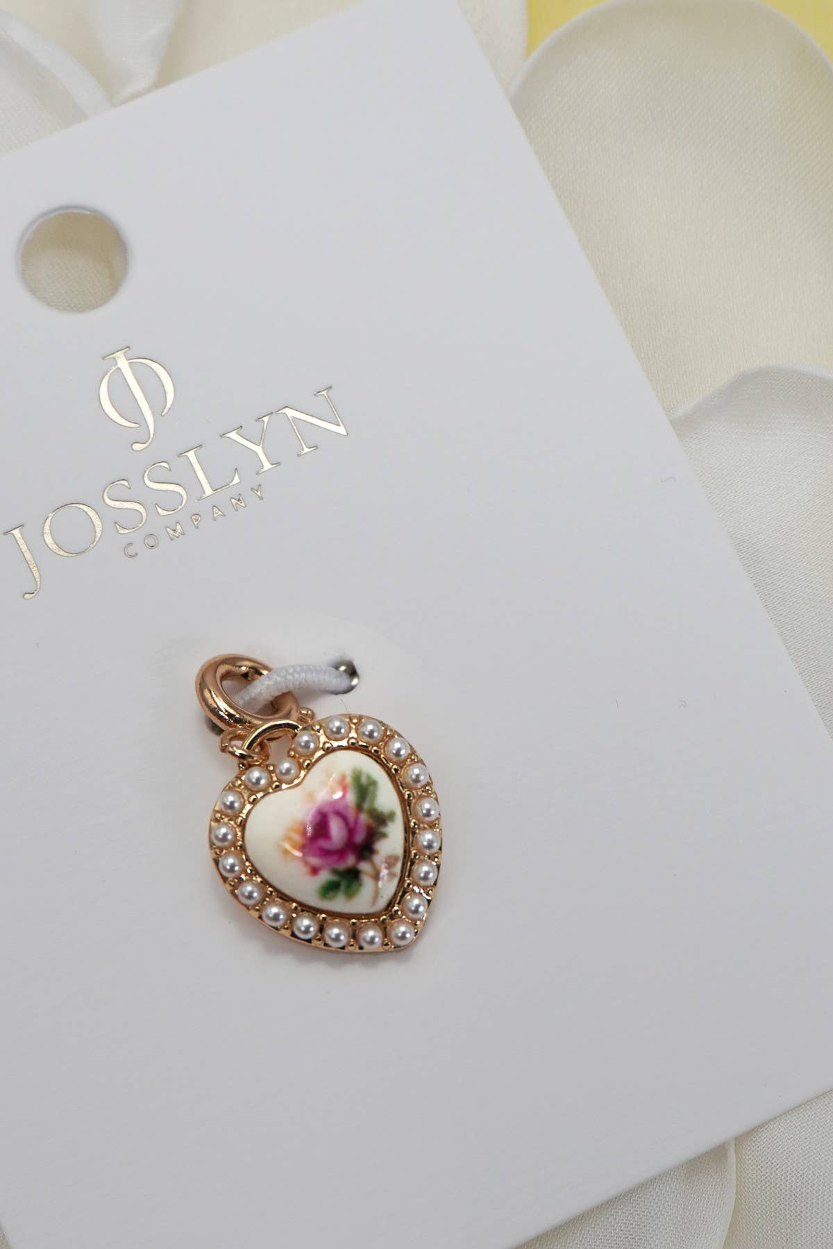 Charm Porcelain With Spring Ring Clasp