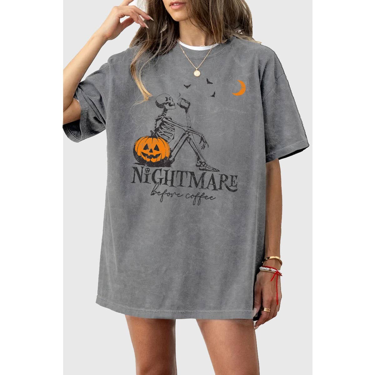 Nightmare Oversized Mineral Graphic Tee