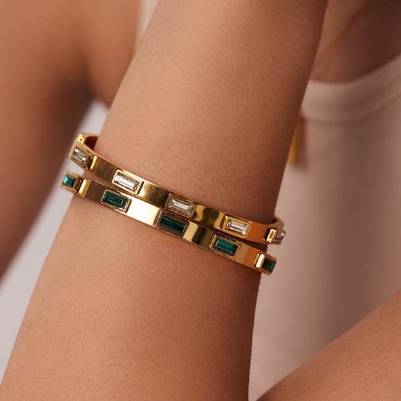18K Waterproof Stainless Steel Bangles