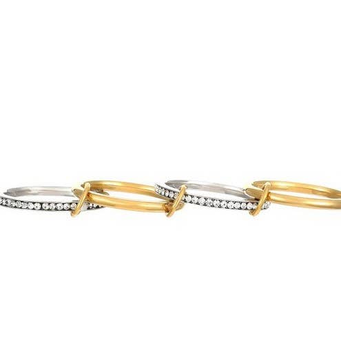 Stainless Steel Stackable Linked Rings ￼