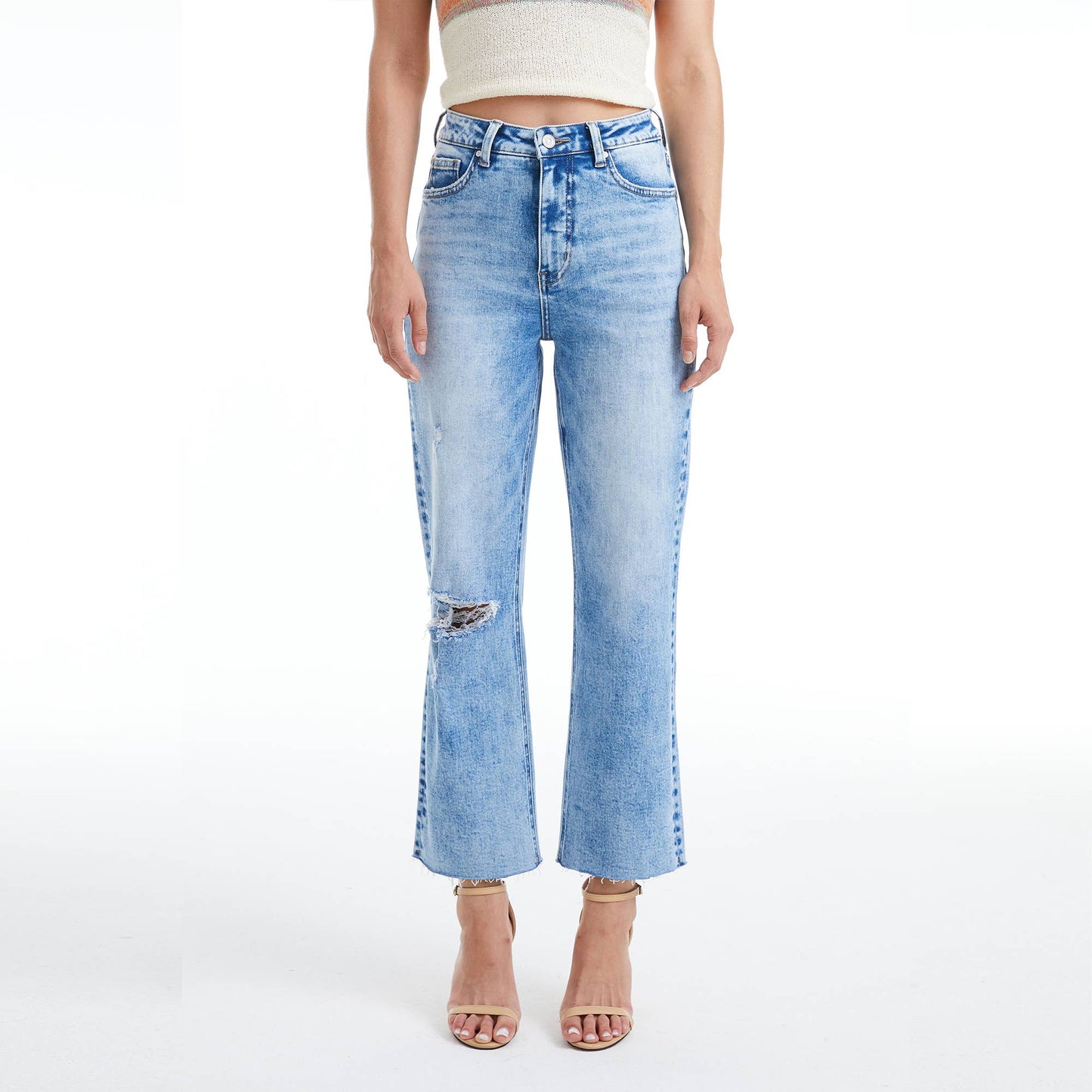 Super High Rise Super Stretch Straight Leg Denim Jeans