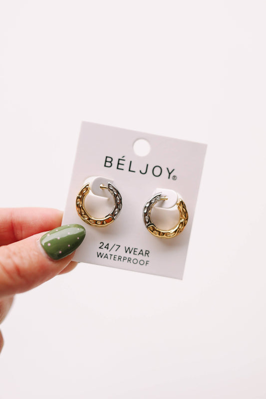 Evie Mixed Metal Hoop Earrings