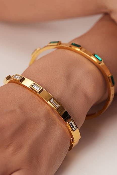18K Waterproof Stainless Steel Bangles