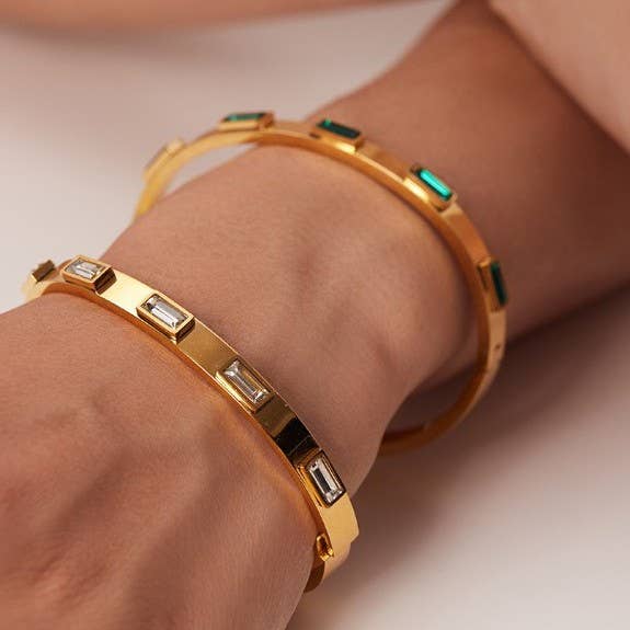 18K Waterproof Stainless Steel Bangles