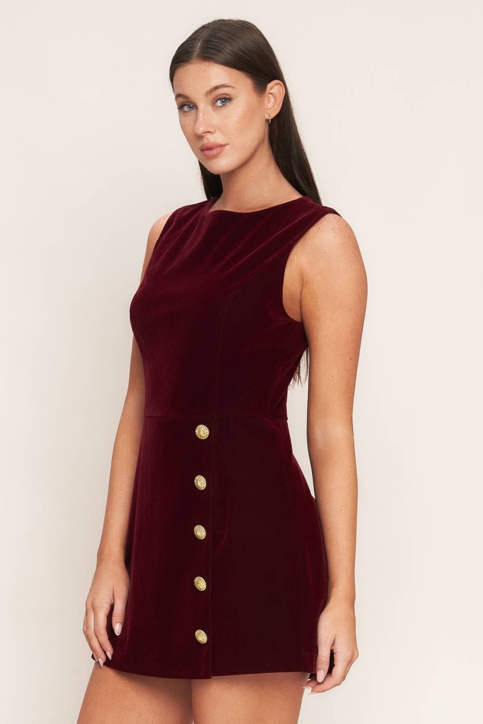 Burgundy Velvet Romper