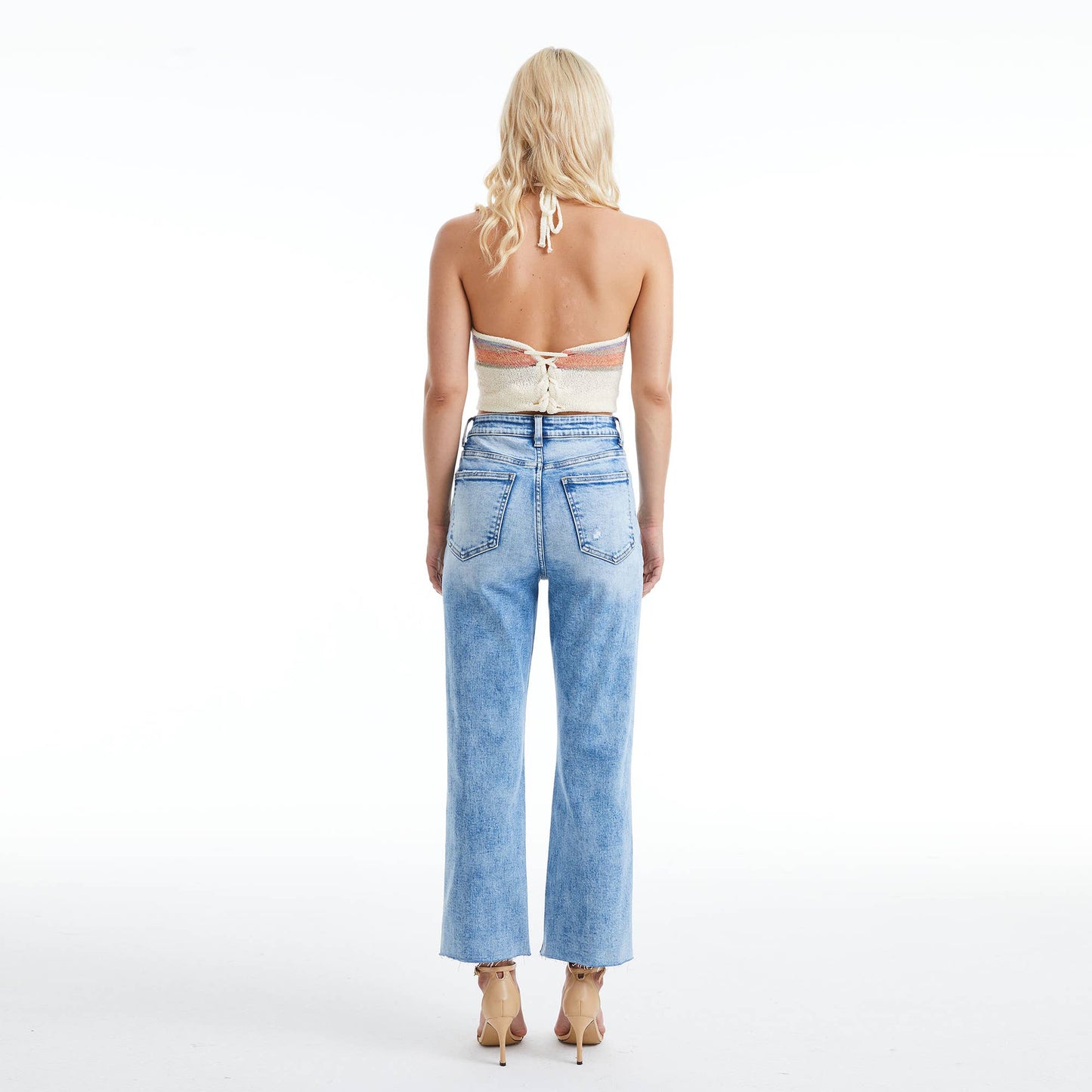 Super High Rise Super Stretch Straight Leg Denim Jeans