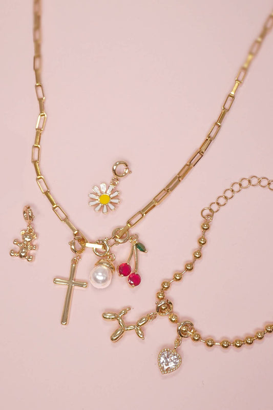 Charm 18K Real Gold Dipped with Spring Ring Clasp