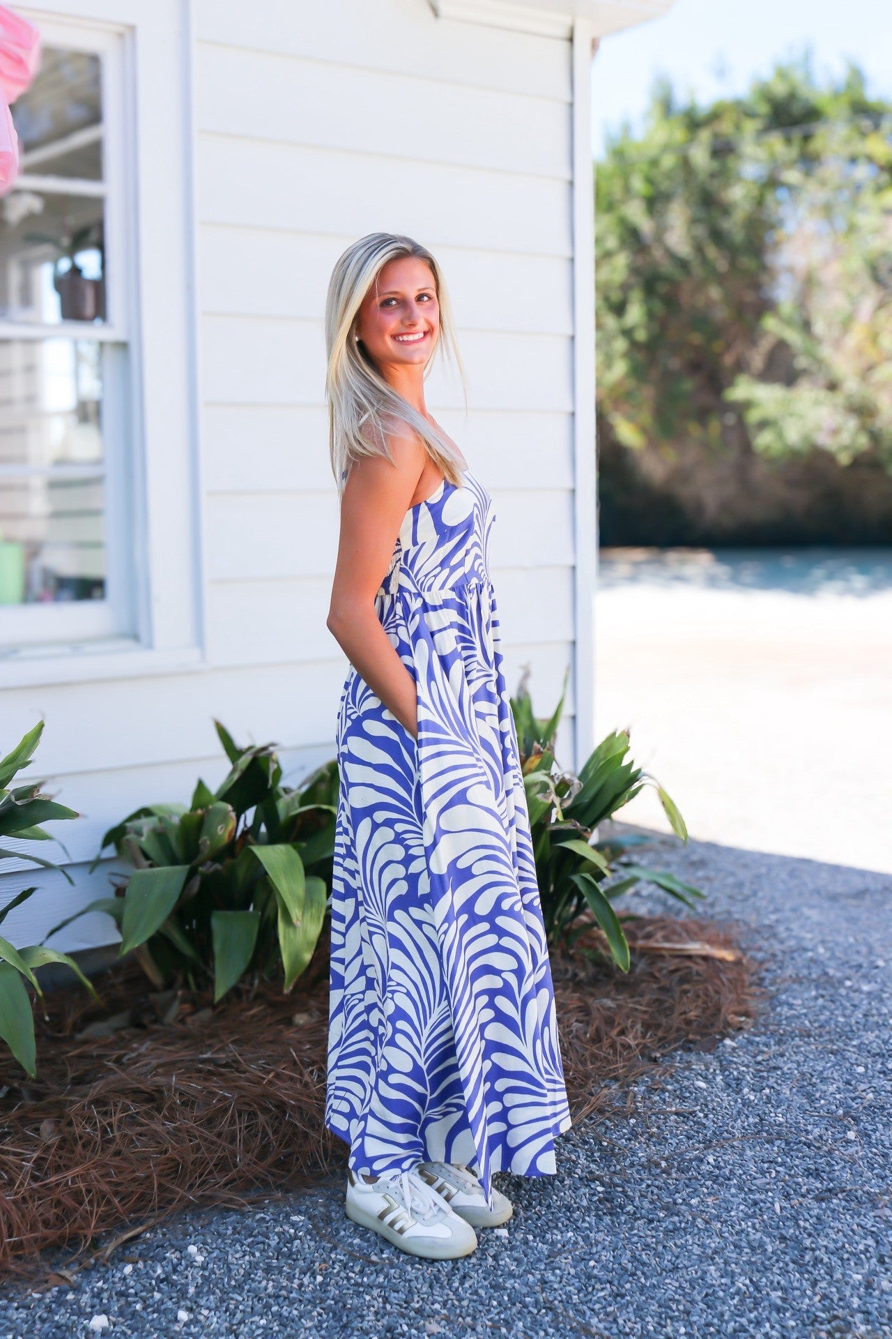 *FINAL SALE * Cycladic Palm Maxi Dress