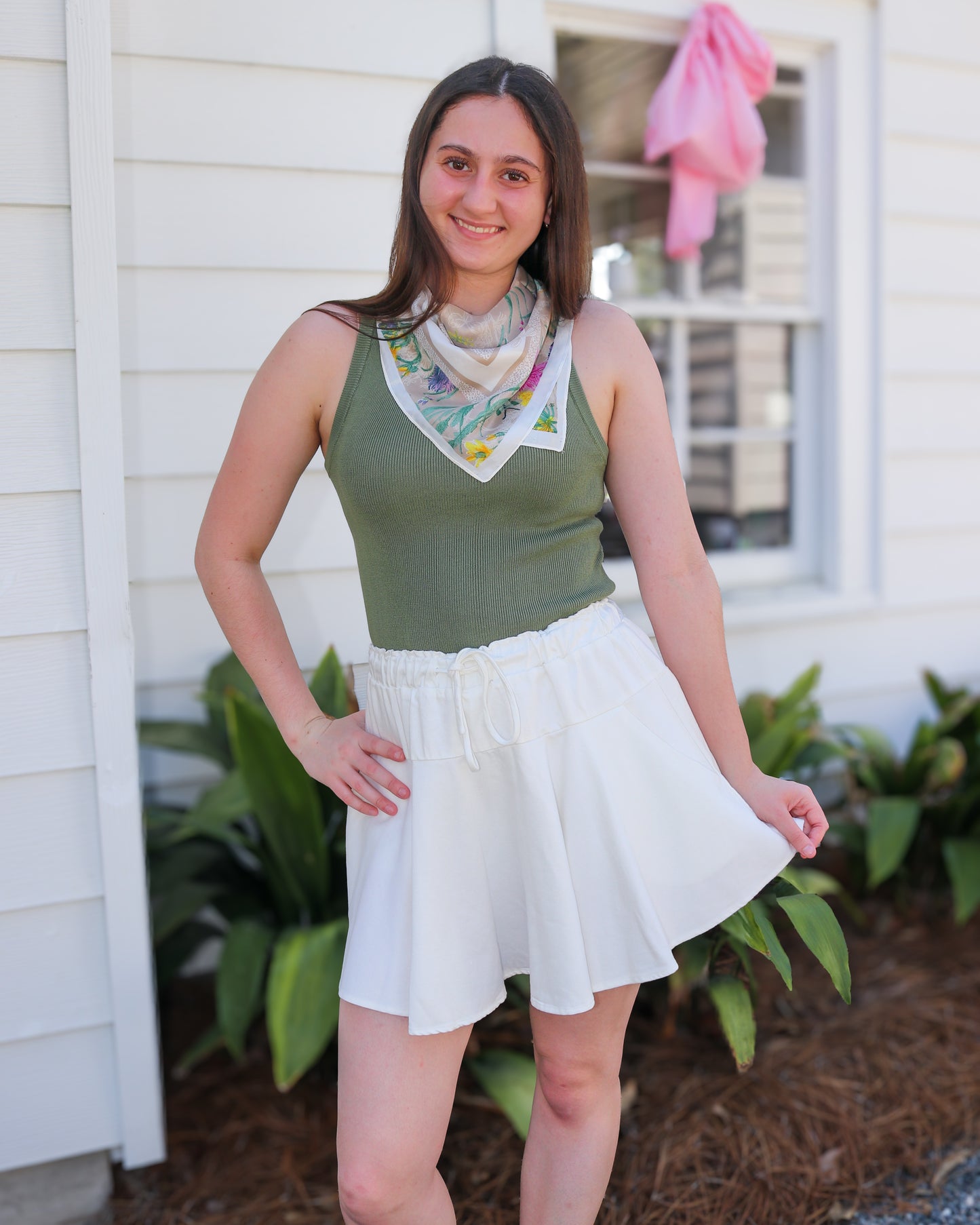 Large Print Silky Feel Bandana Scarf