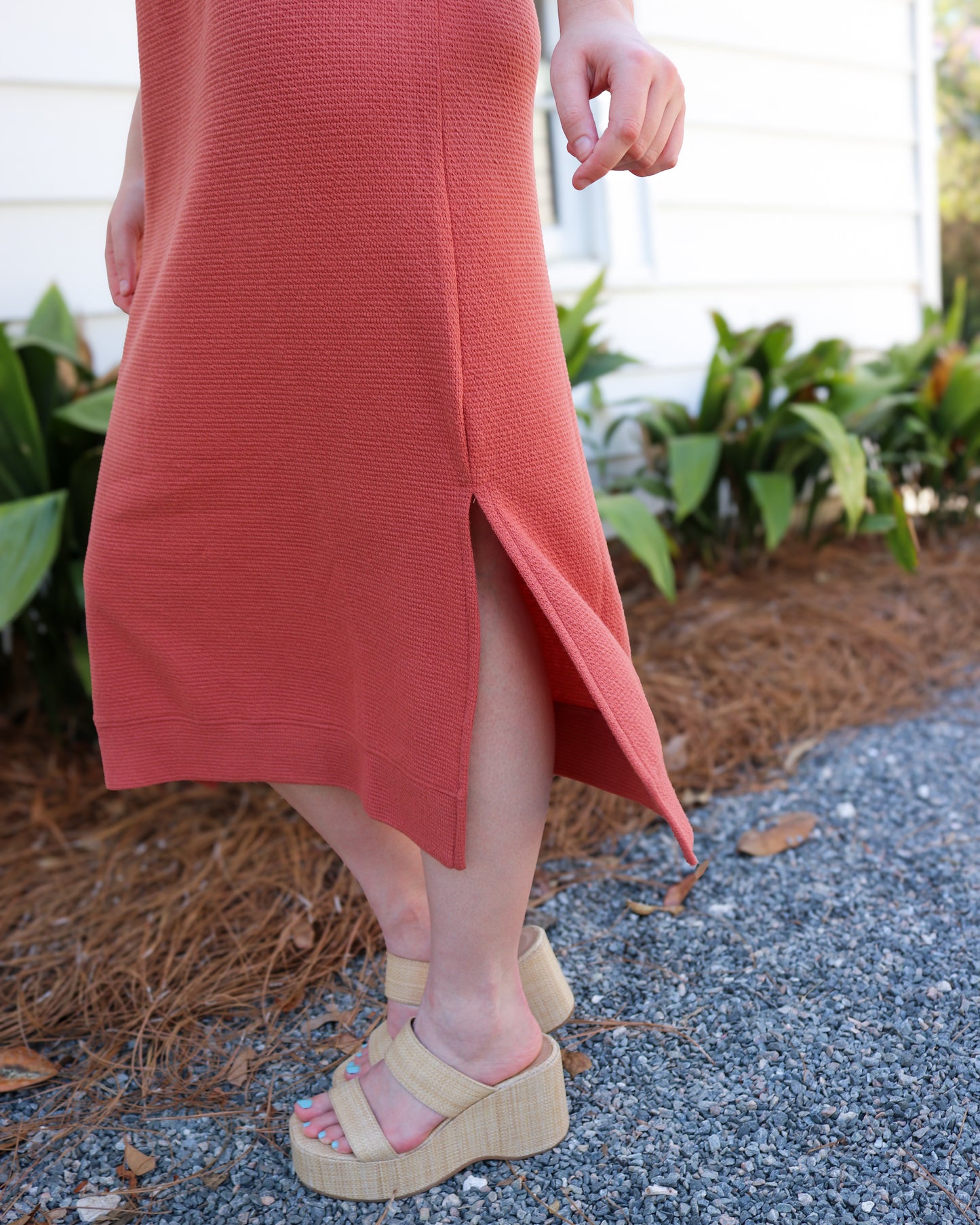 *FINAL SALE * V-Neck Maxi Cloudy Knit Dress